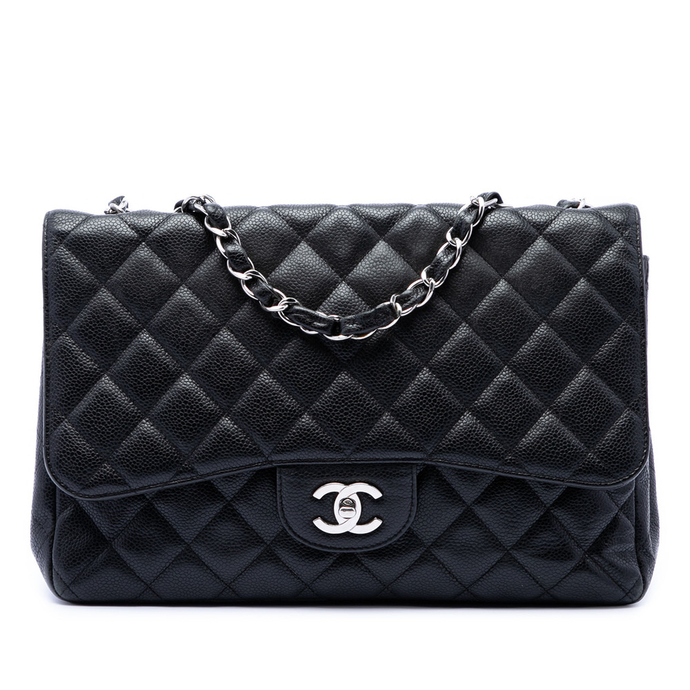 Pre-Loved Chanel Jumbo Classic Caviar Single Flap